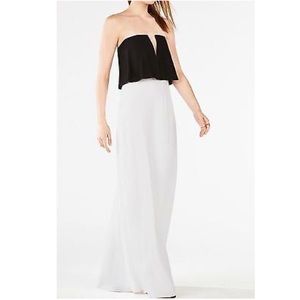 BCBGMAXAZRIA Strapless Plunge Gown